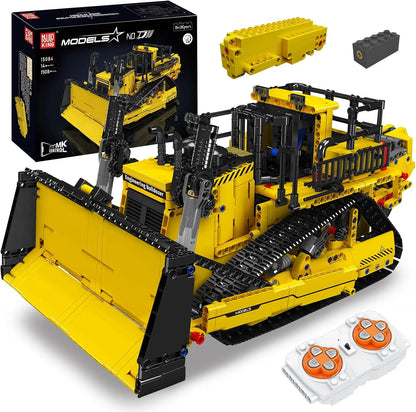 Truck Vehicle Electric Bulldozer Building Blocks
