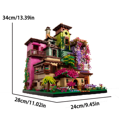 Architecture Cherry Blossom Villa Tree House Micro Blocks