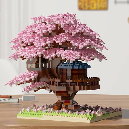 Flower Tree Building Blocks Set DIY Bricks