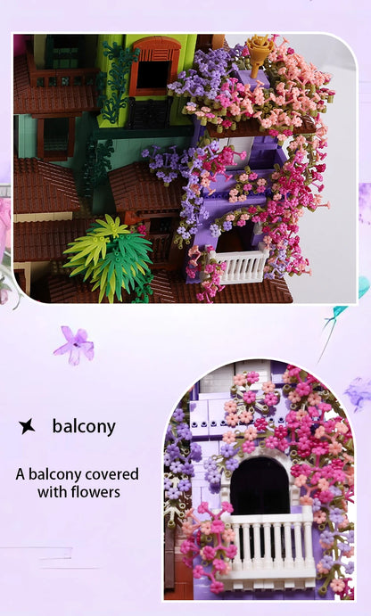 Architecture Cherry Blossom Villa Tree House Micro Blocks