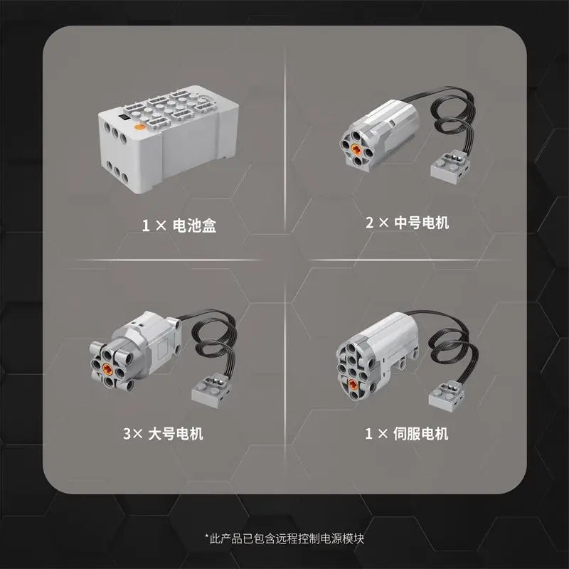 Two-Head Bulldozer Excavator Model Assembly Universal