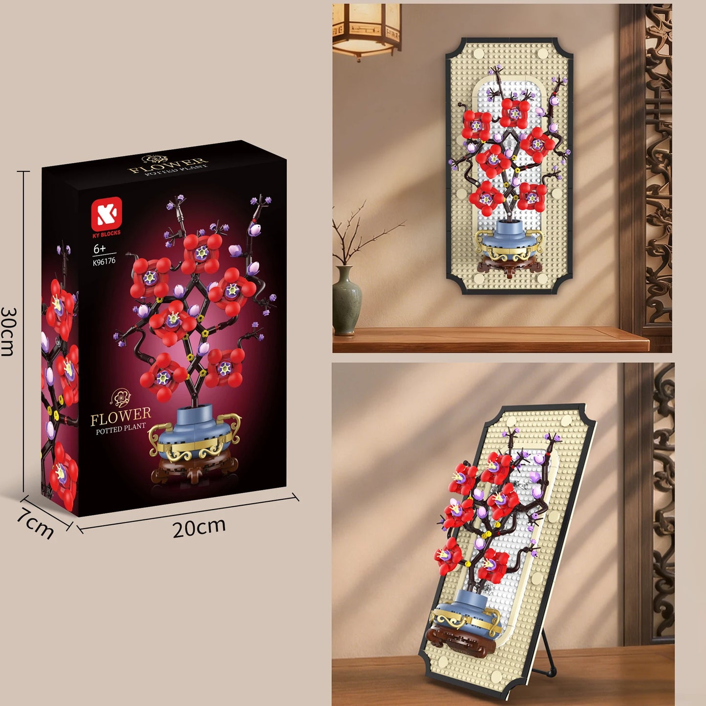 Plum Blossom Hanging Painting Building Blocks