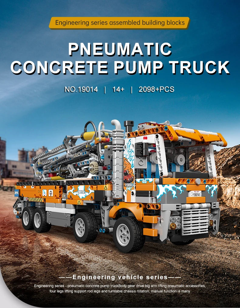Pneumatic Concrete Pump Truck Model