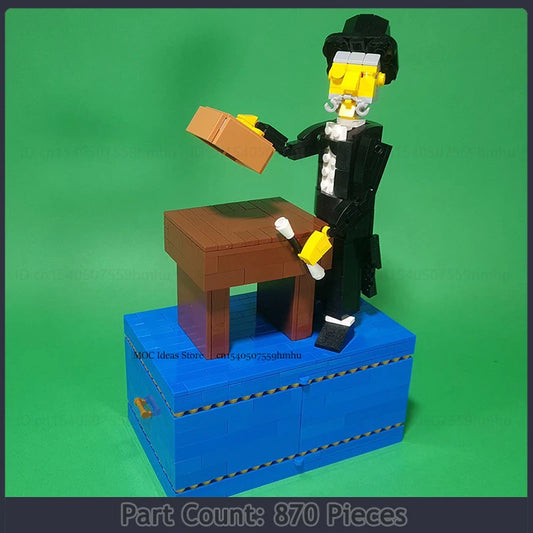Coin Bank Magic Tricks People Automaton Blocks