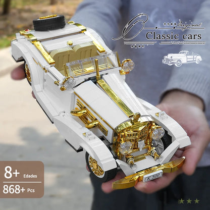 Vintage Car Model Assembly Creative Building Blocks
