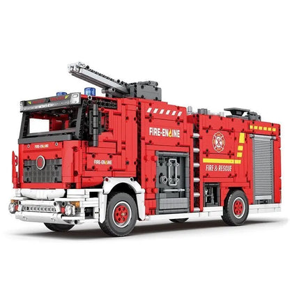Mechanical Set Water Spray Fire Truck High Difficulty