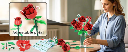 Sunflower Building Blocks Flower Bouquet Vase