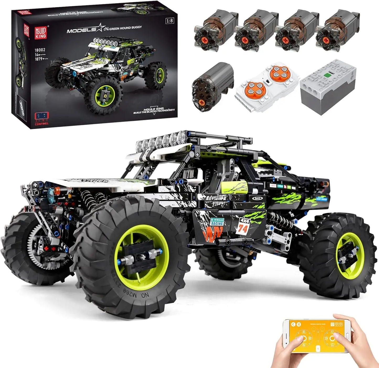 Climbing Off-Road Truck 2.4G Remote Control and App Dual Control 4x4 SUV