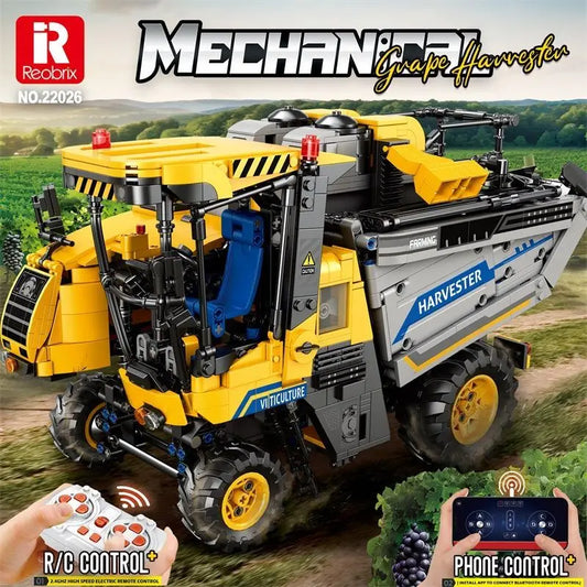 Grape Harvesting Machine Adult High-Difficulty Building Blocks