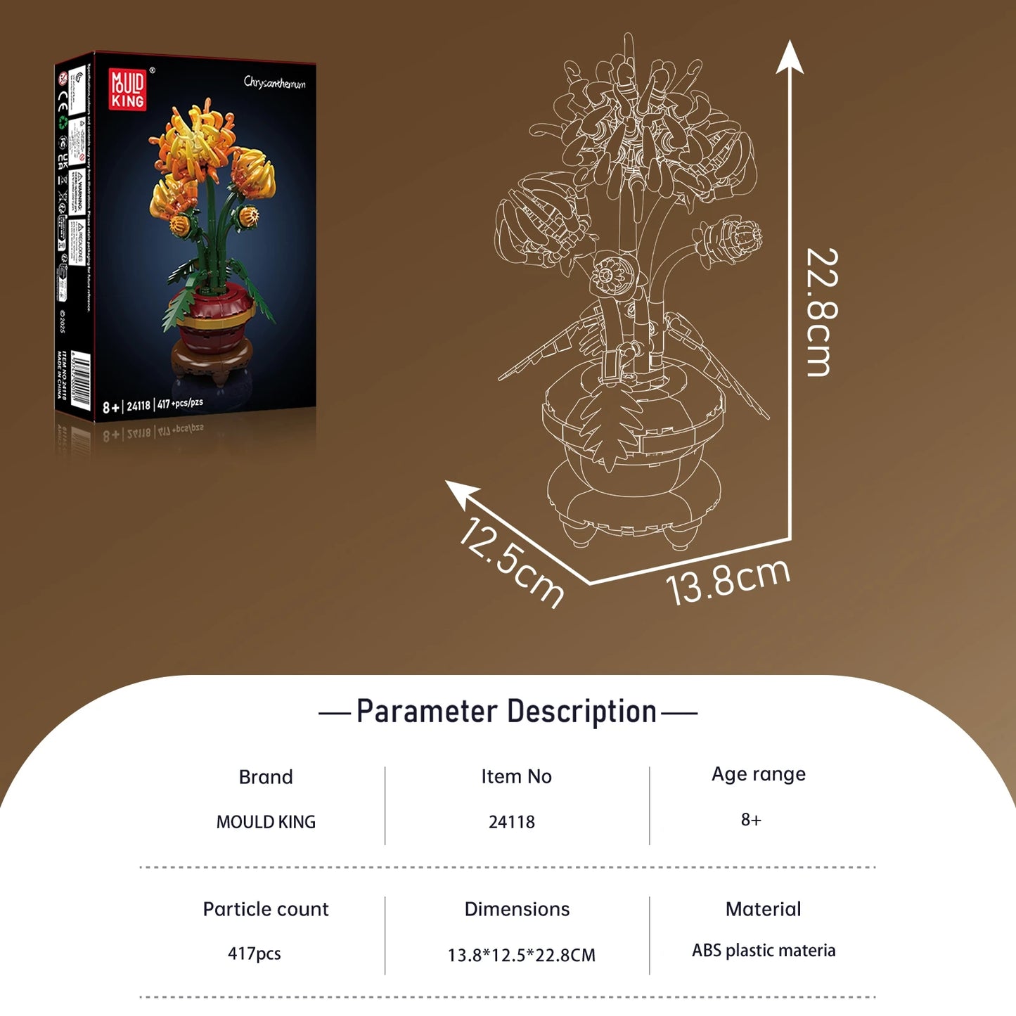 Chrysanthemum Building Blocks Flower Potted Plants Bouquet