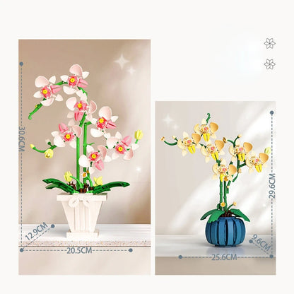 Flowers Bouquet Orchid Building Blocks