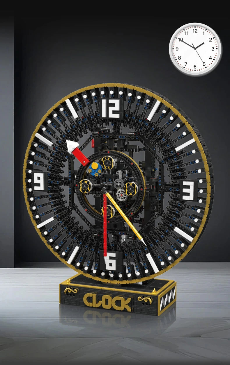 Motorized Mechanical Grand Clock Building Block
