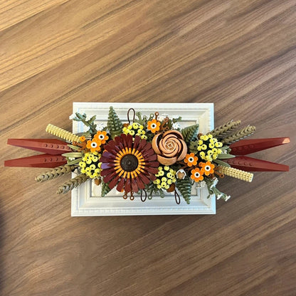 Flower Brick Blocks Dried Flowers Centrepiece Building Blocks
