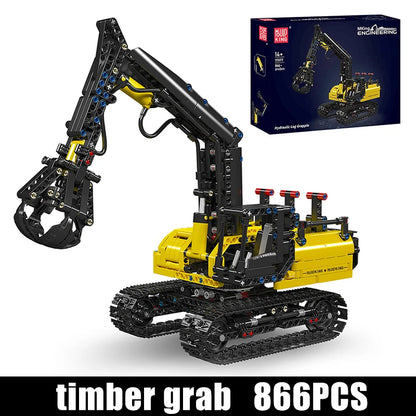 Hydraulic Log Grapple Building Blocks Technical Crawler Excavator