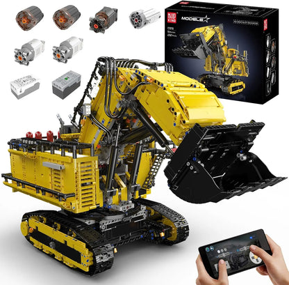 Excavator R9800 APP Controlled Building Blocks Set  with 6 Motors ﻿