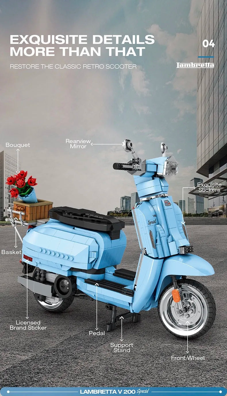 Scooter Assembly Particle Building Blocks