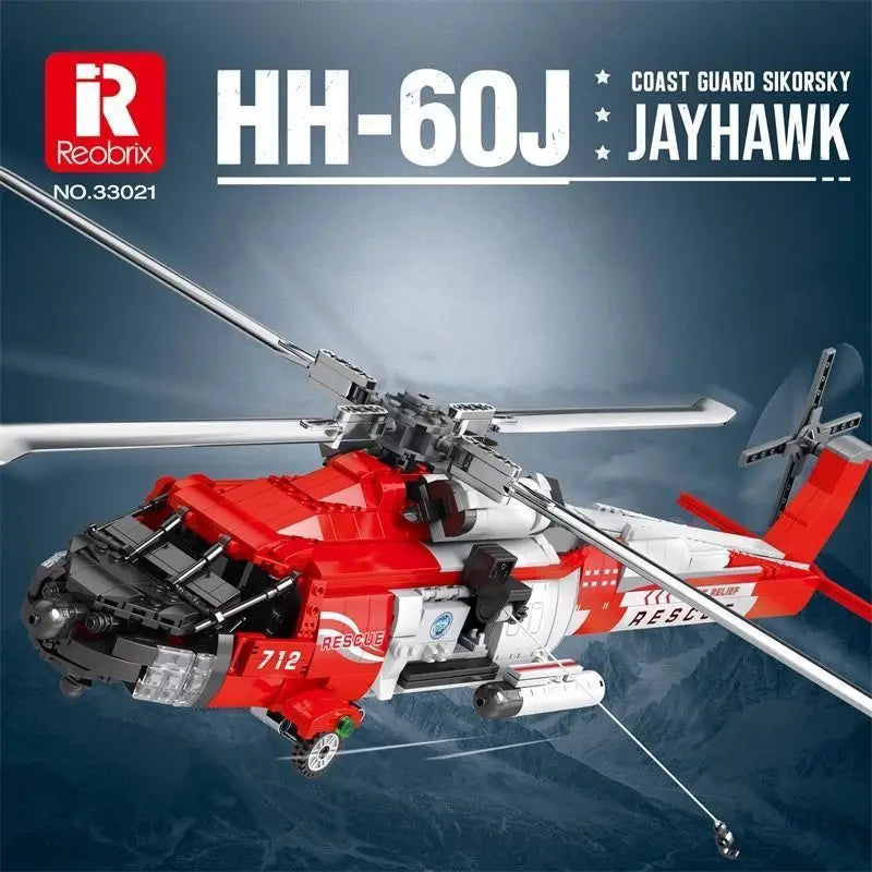 Rescue Helicopter Blackhawk Boys Building Block