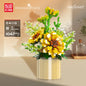 Sunflower Building Blocks Potted Plants Simulation Flower Bouquet