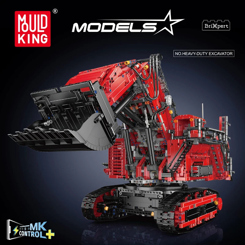 Excavator Building Block Assembly Car Brick