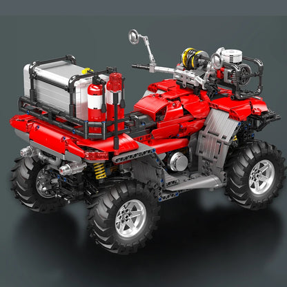 ATV Firefighting Rescue Vehicle Building Blocks RC Electric Motorcycle