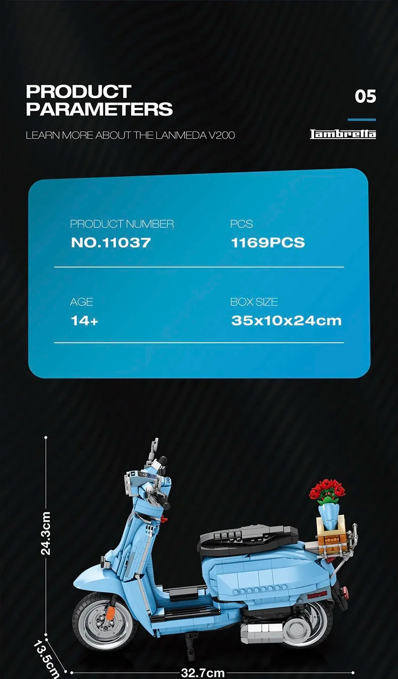 Scooter Assembly Particle Building Blocks