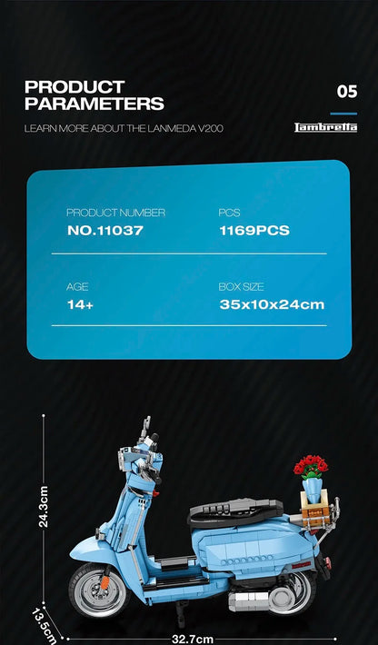 Scooter Assembly Particle Building Blocks