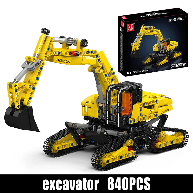 4 Link Track City Excavator Building Blocks Vehicle
