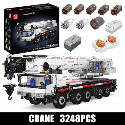 Truck Building Blocks Tech APP RC Controlled Mobile Crane