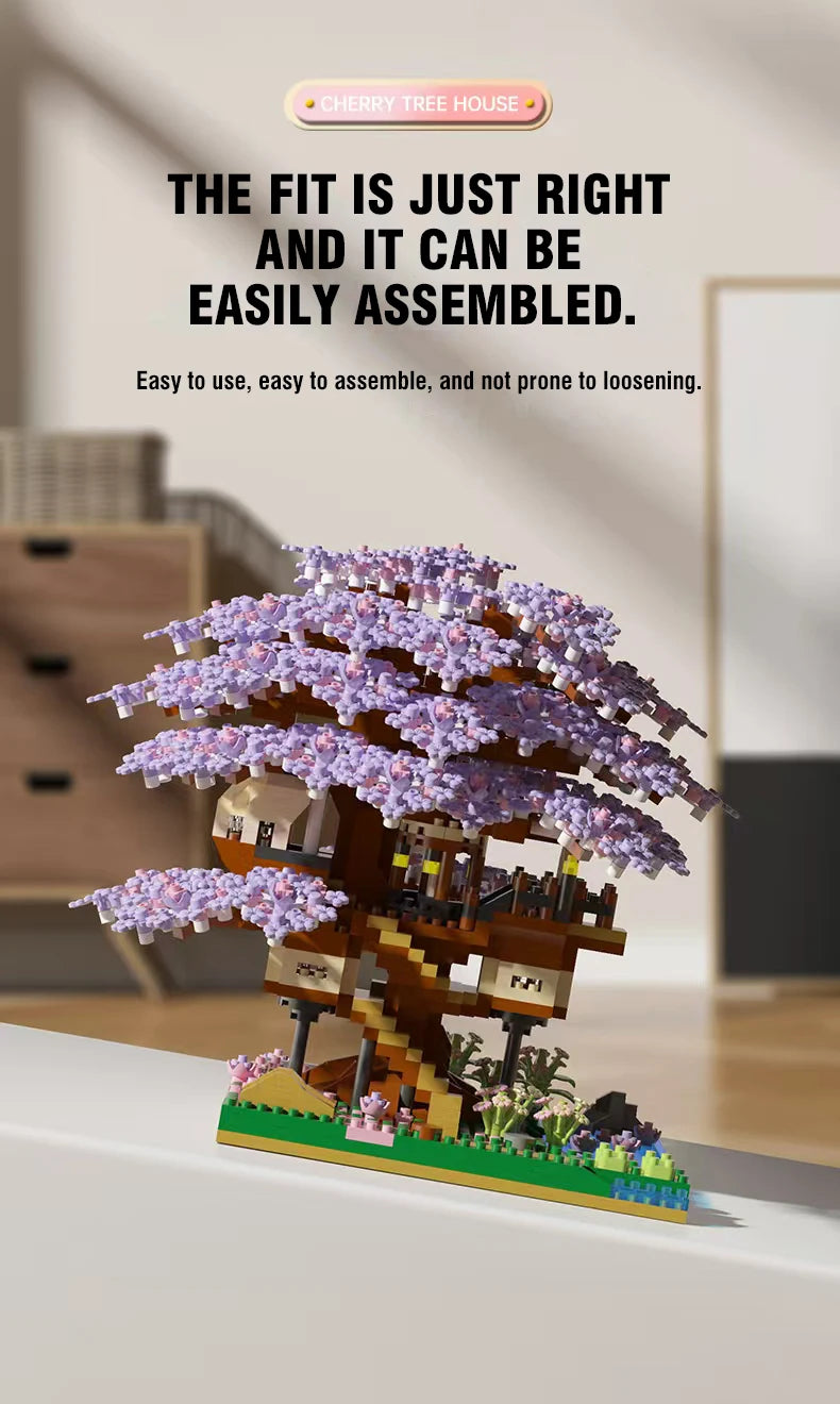 Flower Tree Building Blocks Set DIY Bricks