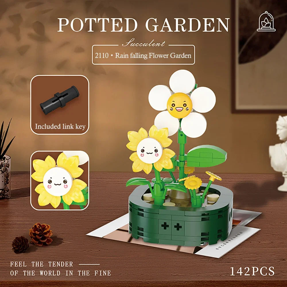 Flower Bouquet Building Block Succulents Plants