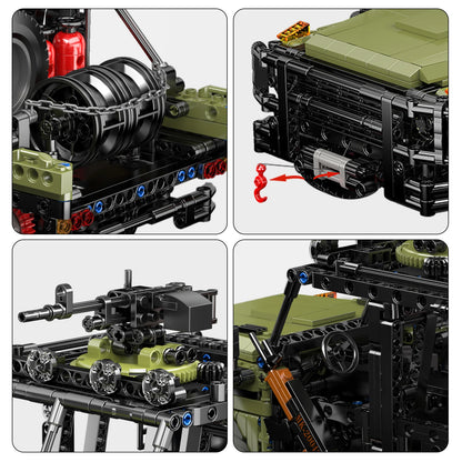 Special Assault Vehicle Building Blocks Remote Control Military Off-Road Truck Brick