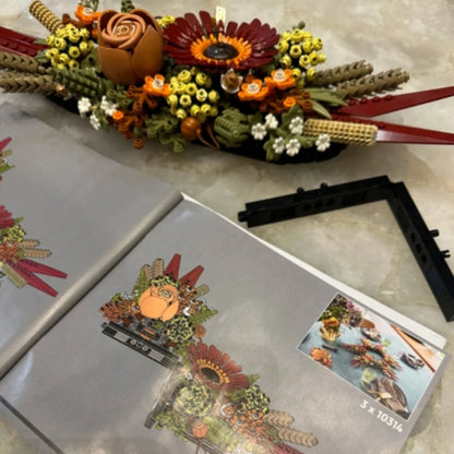 Flower Brick Blocks Dried Flowers Centrepiece Building Blocks