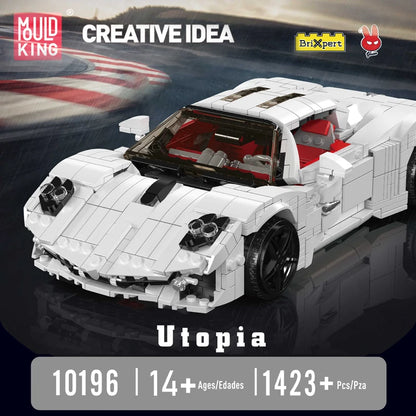 White Italian Racing Car Model