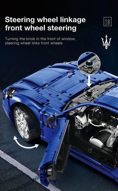 GranTurismo Maserati Bricks Model Assembling