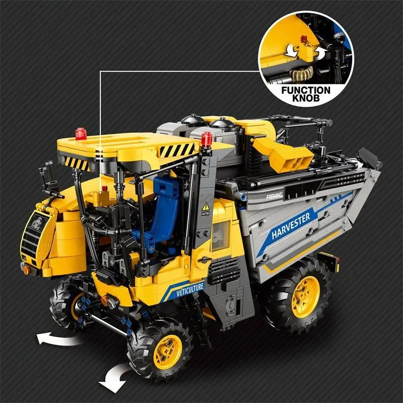 Grape Harvesting Machine Adult High-Difficulty Building Blocks