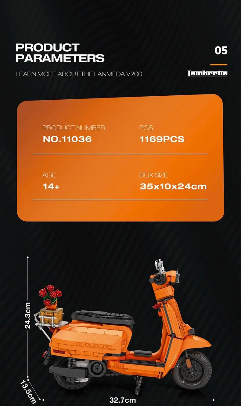 Scooter Assembly Particle Building Blocks