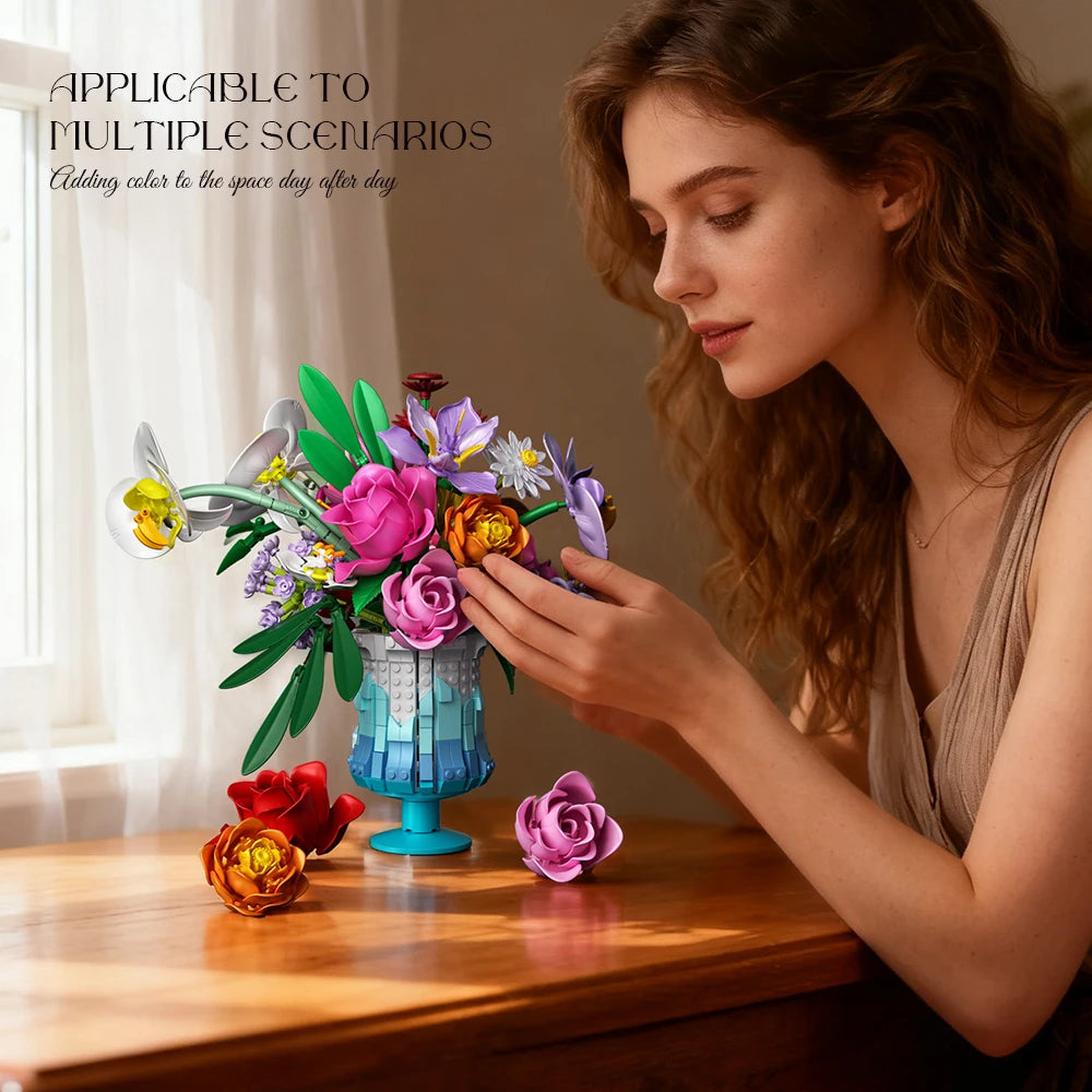 Preserved Flowers Building Blocks Rose