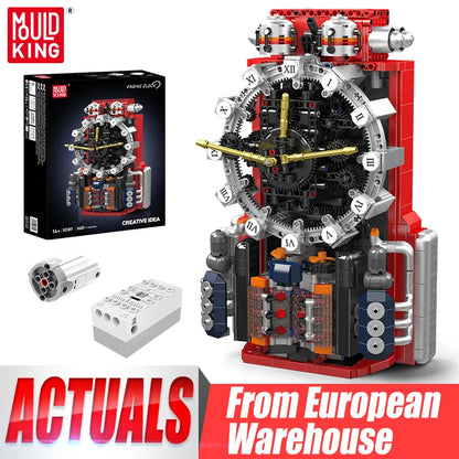 Technical Clock Toys The Motorized Engine Clock Blocks