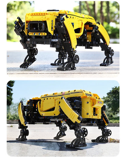 STEM Building Blocks APP RC Mechanical Robot Dog Assembly Bricks
