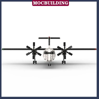 MOC City Transport Aircraft Model Assembly Building Block Children's Collection Series Toy Gifts