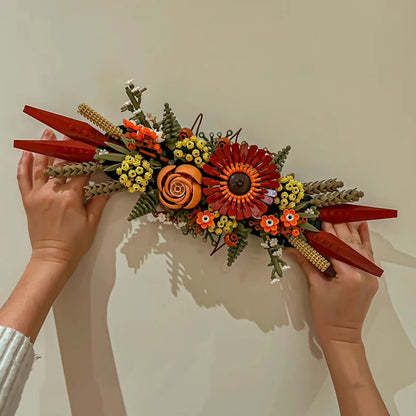 Flower Brick Blocks Dried Flowers Centrepiece Building Blocks