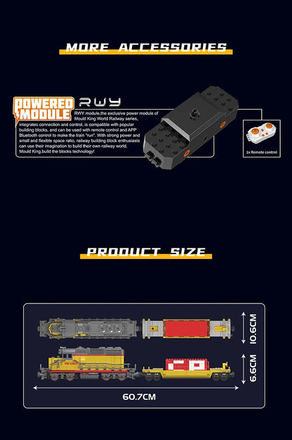 Diesel Locomotive Building Blocks RC Railway Train