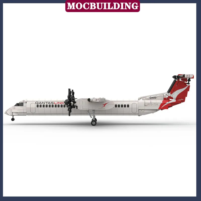 MOC City Transport Aircraft Model Assembly Building Block Children's Collection Series Toy Gifts