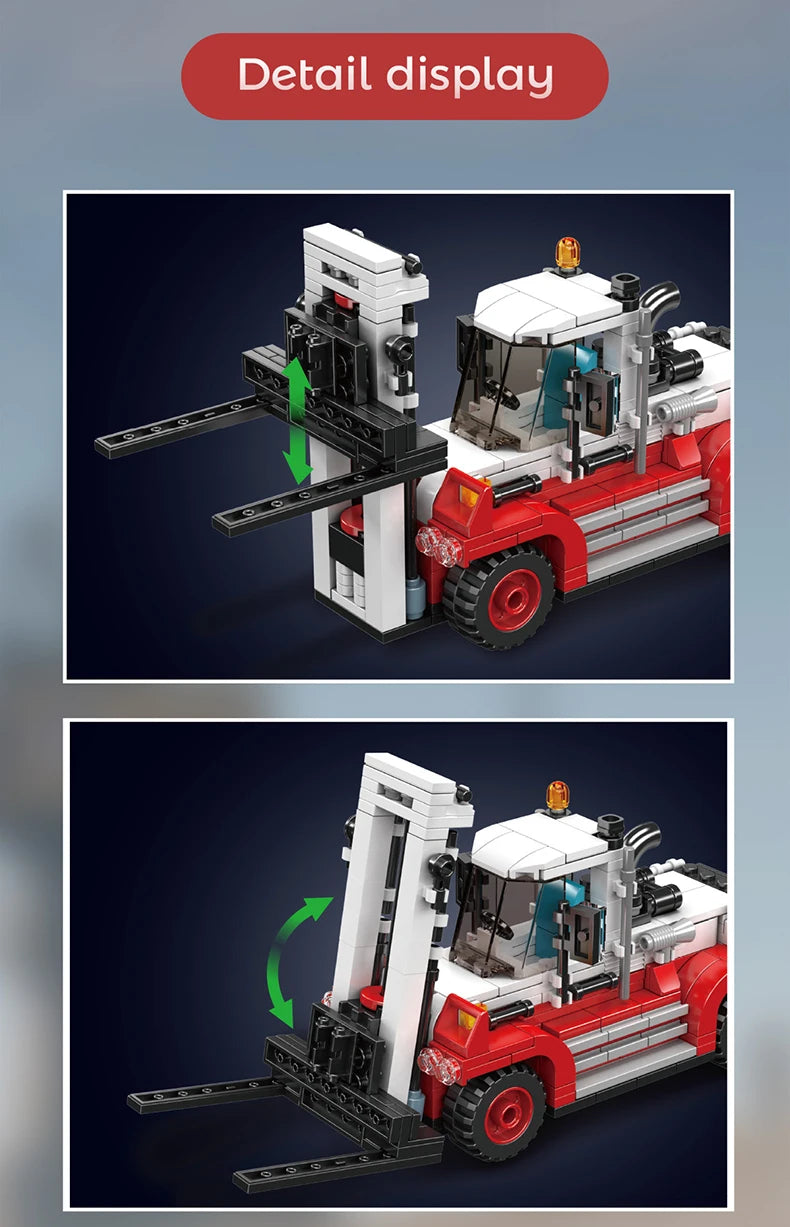 City Transporter and Forklift Truck Model