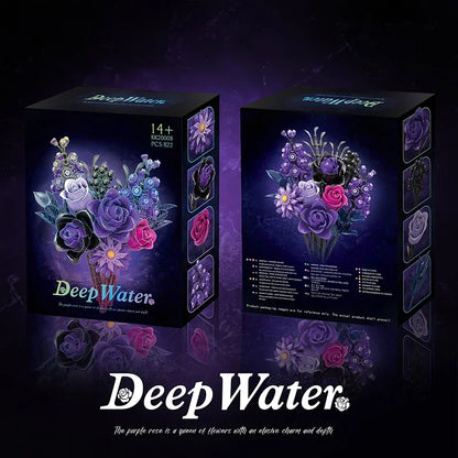 Purple Bouquet Model Bricks  Decoration