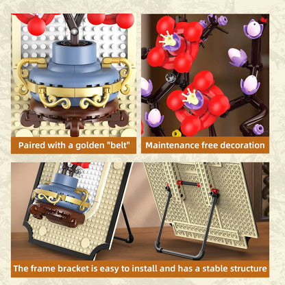 Plum Blossom Hanging Painting Building Blocks