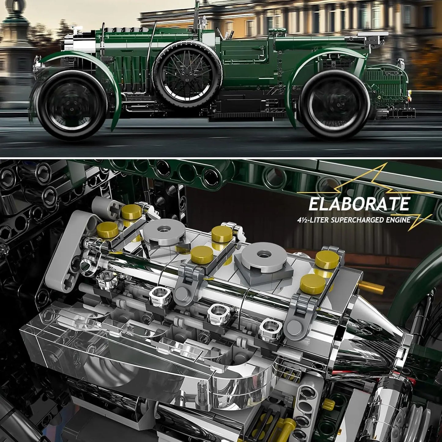 Car Building Block The Remote Control Blower Vintage Car