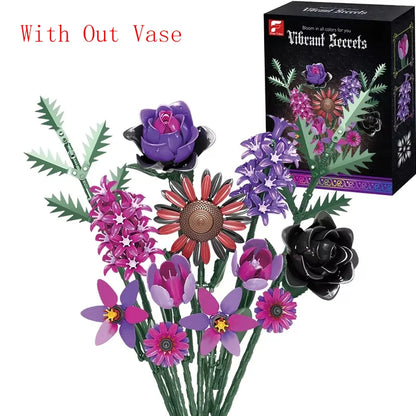 Sunflower Building Blocks Flower Bouquet Vase