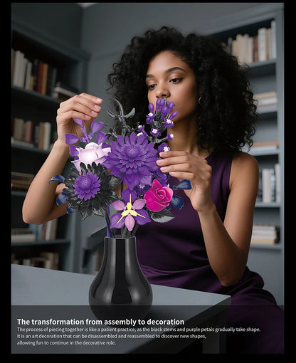 Creative Romantic Black Rose Flower Bouquet