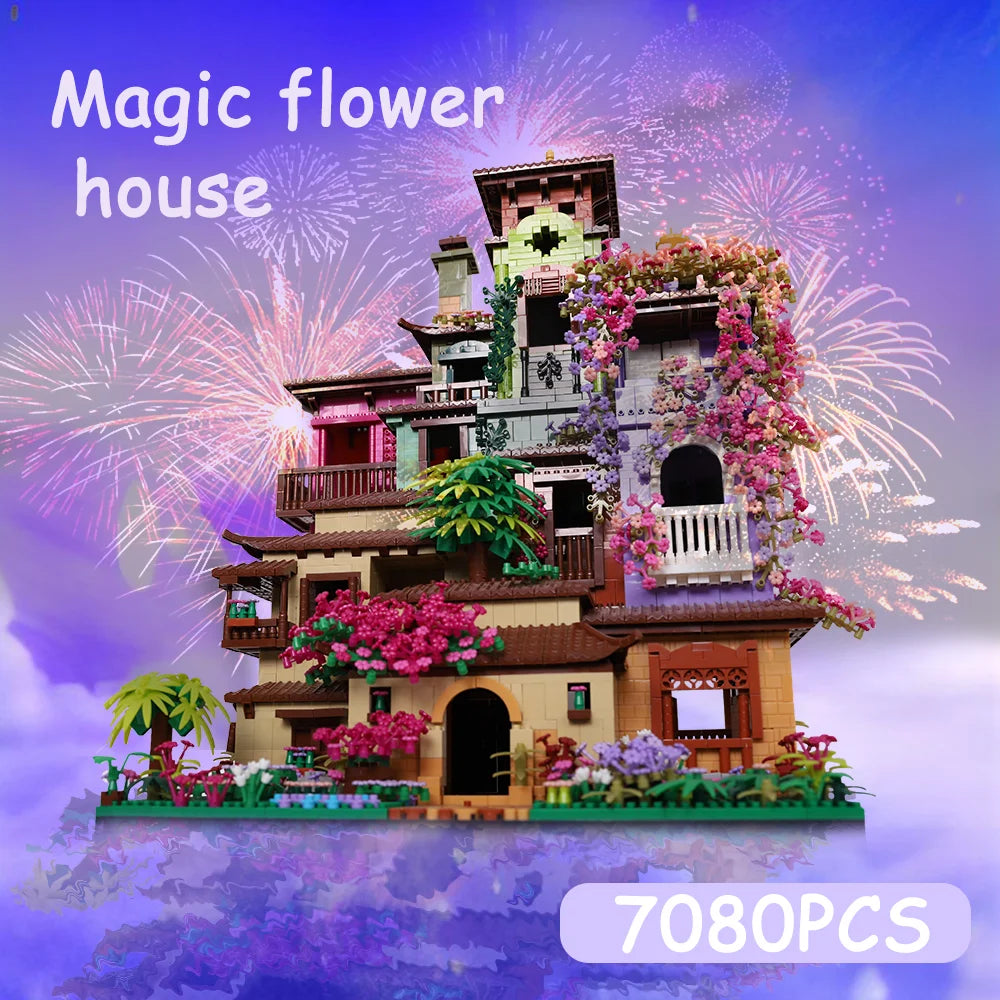 Architecture Cherry Blossom Villa Tree House Micro Blocks